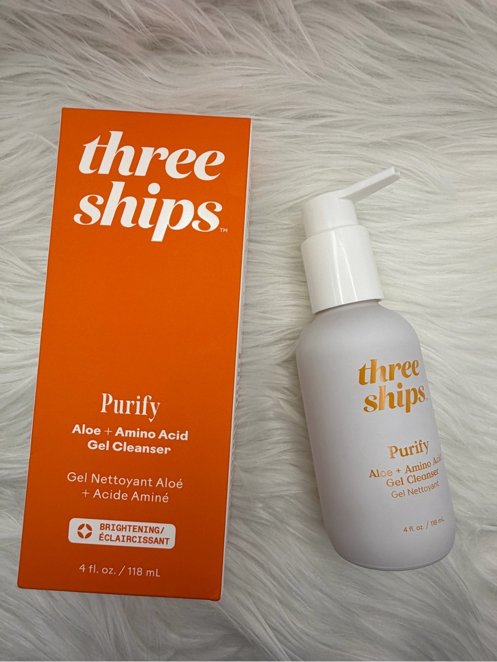 Three Ships Purify Aloe + Amino Acid Brightening Gel Cleanser